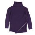 thumbnail image 1 of bar III Womens Zipper Tunic Sweater, Purple, X-Large, 1 of 2
