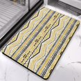 thumbnail image 5 of Transform Your Bathroom with our Non-Slip 20x32in Tribal Style Bath Rug Runner - Soft, Luxury Microfiber, Machine Washable Bathroom Rugs. Perfect for Tub and Shower. Step into Elegance!, 5 of 5