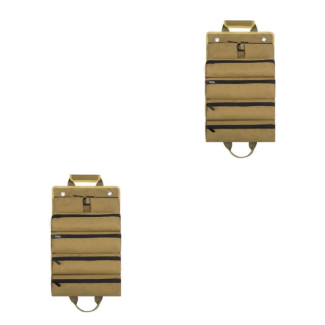 Decodeary Cloth Tool Tool Pouch Pouch And Multi-pocket Multi-pocket Access Tool khaki 2Set
