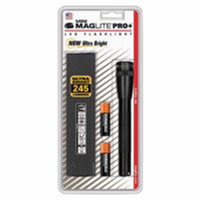 Mag-Lite Mini Pro Flashlight, 2 Aa, Black