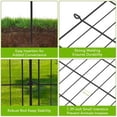 thumbnail image 2 of 1 Package [Premium Project] Metal Outdoor Fence 10 Pieces Without Door, Inner Arc Design, 10 Mesh Pieces + 10 Round Head Ground Plugs + 1 6-Point Wooden Hammer, 2 of 9