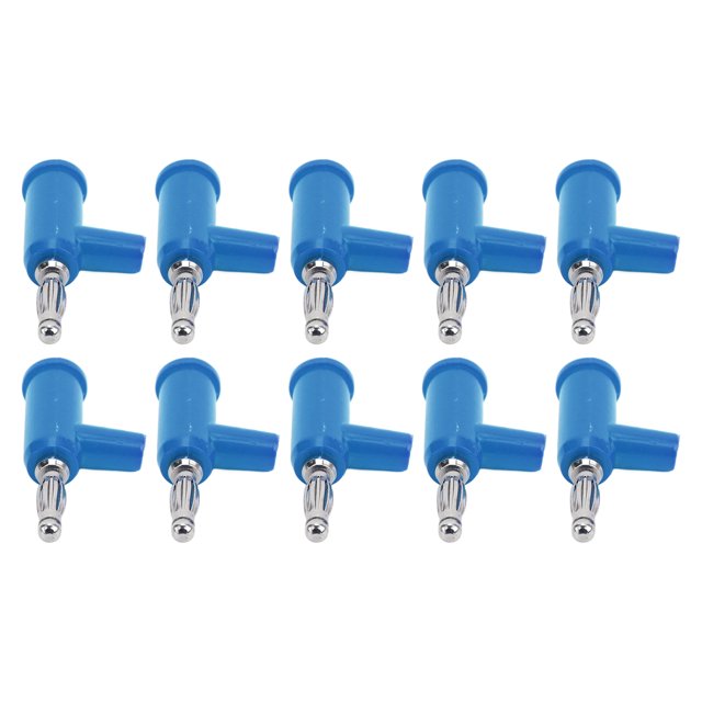 Solderless Banana Plug Lantern Banana Plug Wire Banana Connectors Banana Socket 10Pcs Solderless Banana Plug ABS Brass Lantern Open Screw Bananas Connectors For Inverters 4mm