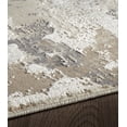 thumbnail image 4 of 8' x 10' Dark Grey Cream Textured Abstract Rug, 4 of 4