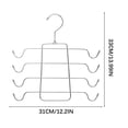 thumbnail image 2 of Matoen12 Multi-Layer Foldable Clothes Hanger for Underwear Camisole Pants Socks, Home Closet Organizer and Storage Multifunctional Clothes Racks, 14"x12.2", 4 Layers, 1 Pack, Dark Gray, 2 of 3