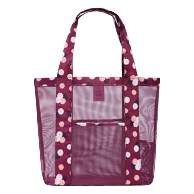 Birdeem Sac de Rangement de Voyage Extérieur Sac Filet de Plage Sac de Plage Grande Capacité à une Épaule