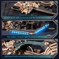 thumbnail image 4 of ROKR 3D Jigsaw Wooden Puzzle Link Pack Marble Run Spaceport & Night city Model Kit for Adults and Kids, 4 of 7