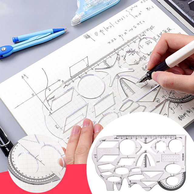 TopLLC Papeterie Multifonctionnelle pour Étudiants Fonction Mathématique Outil de Dessin Géométrique