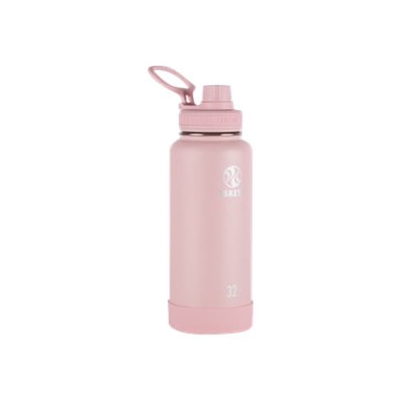 6806624 WTR BTL INS BLUSH 32OZ Takeya Actives 32 oz Double Wall Blush BPA Free Insulated Water Bottle (Pack of 1)