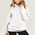 thumbnail image 2 of RKSTN Hoodies for Women Casual Plus Size Long Sleeve Solid Color Pullover Tops Fall Fashion Lightweight Loose Drawstring Sweatshirt, 2 of 9