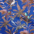 thumbnail image 1 of oneOone Cotton Silk Blue Fabric Tropical Animal Craft Projects Decor Fabric Printed By The Yard 42 Inch Wide, 1 of 4