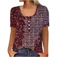 thumbnail image 1 of Birdeem Mode Femmes Été Manches Évasées Trois Quarts Dentelle Florale Blouse de Bureau pour Dame Hauts, 1 of 5