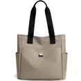 thumbnail image 1 of Lightweight Waterproof Nylon Shoulder Bag, Large Capacity Handbag, Tote Bags for Work School and Travel, 1 of 7