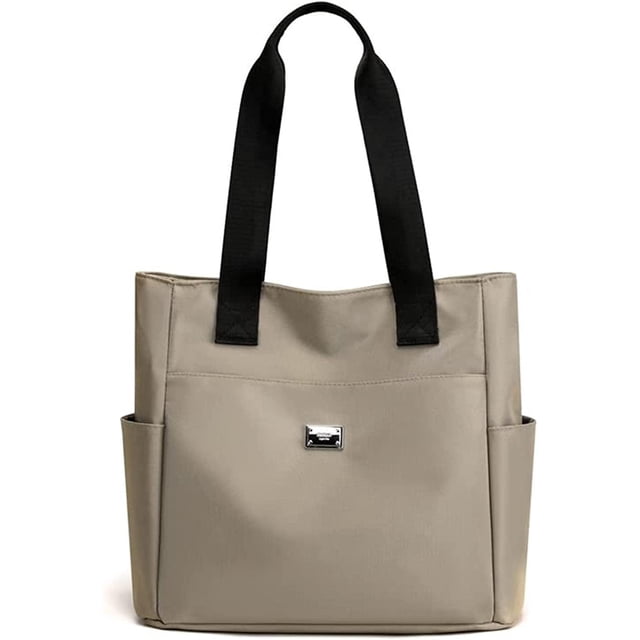 Lightweight Waterproof Nylon Shoulder Bag, Large Capacity Handbag, Tote Bags for Work School and Travel