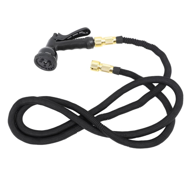Garden Hose, 3X Automatic Expandable 24.6ft Water Hose Leakproof Flexible Lightweight Water Pipe with High Pressure Spray Nozzle and Storage Rack for Car, Yard, Outdoors, Rv