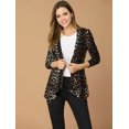 thumbnail image 3 of INSPIRE CHIC Cardigan Léger pour Femmes d'Halloween à Manches Longues, Ouvert à l'Avant, Ourlet Asymétrique, Brun Moyen, 3 of 6