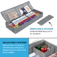 thumbnail image 3 of Christmas Storage Wrapping Paper Organizer and Under Bed Storage Container 600D Material, 3 of 9