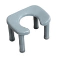 thumbnail image 3 of jifeng Toilet Stool Easy Storage Squatting Potty Heavy Duty Portable Bathroom Stool Gray L, 3 of 9