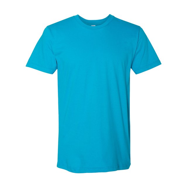 American Apparel USA-Made Fine Jersey Tee, S, Teal