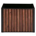 thumbnail image 4 of Grapevine Slat Wood Planter, Rectangular, 23.6IN, 4 of 7