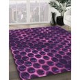 thumbnail image 3 of Ahgly Company Machine Washable Indoor Rectangle Transitional Dark Orchid Purple Area Rugs, 3' x 5', 3 of 7