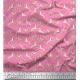thumbnail image 1 of Soimoi Rayon Fabric Leaves & Reindeer Animal Decor Fabric Printed Yard 42 Inch Wide, 1 of 3
