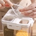 thumbnail image 4 of Food Storage Container 4 Adjustable Compartments with Lid for Kitchen Organization and Pantry 24 Liter Capacity, 4 of 6