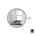 thumbnail image 4 of Umbra Hub Decorative  Round Wall Mirror,Black, 4 of 6