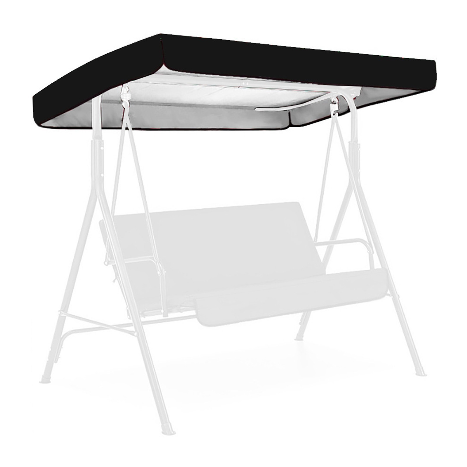 Hbdhejl Replacement Shade Cover For Swing Seat 3 Seater Garden Swing Cover Rainproof Garden Patio Outdoor Rainproof Swing Shade Cover Replacement Shade Cloth