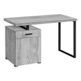 thumbnail image 1 of Monarch Specialties Computer Desk, Home Office, Laptop, Left, Right Set-up, Storage Drawers, 48"l, Work, Metal, Laminate, Grey, Black, Contemporary, Modern, 1 of 4