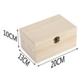 thumbnail image 2 of EGNMCR Closet Organizers and Storage, Storage Trunks & Bag Flap Wooden Box Retro Desktop Storage Box With Hand Gifts Wooden Box With Flap And Lock Storage Wooden pendant, 2 of 2