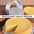 thumbnail image 4 of Cheese Cake Mold  Pan Aluminium Alloy Reusable Removable Bottom Non-stick Mousse Baking Mould, 4 of 10