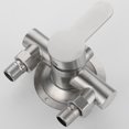 thumbnail image 2 of Stainless Steel Shower Faucet Hot And Cold Water Mixer Wall Mounted Metal Handle, 2 of 12