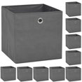 thumbnail image 1 of vidaXL Storage Boxes 10 pcs Non-woven Fabric 32x32x32 cm Grey, 1 of 5