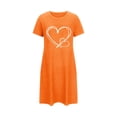 thumbnail image 4 of Cameland Chemises de Nuit à Manches Courtes pour Femmes Grande Taille, Douces et Confortables, Chemise de Sommeil Décontractée à Imprimé, Robe de Nuit pour Femmes, 4 of 4