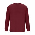 thumbnail image 5 of AherBiu Chandails à Manches Longues pour Hommes Col Ras du Cou Coupe Décontractée Hauts Automne Hiver Décontractés Amples Légers Chandail, 5 of 5