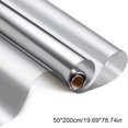 thumbnail image 4 of Window Film Privacy Reflective Mirror Film Removable Film Insulation Mirror Heat Insulation Stick, Silver, 50CM x 200CM, 4 of 8