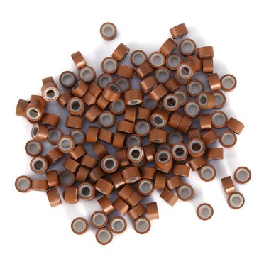 Anneaux d'Extension de Cheveux, 1000 Pcs/bouteille Anneaux en Silicone Perles d'Extension de Cheveux Outils d'Extension de Cheveux Performance