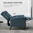 thumbnail image 4 of HOMCOM Manual Reclining Sofa with Wingback Design Armrests for Living Room, 4 of 10