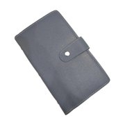 S SERENABLE 96 Envelope Savings Challenge Binder Leather Money Saving Binder Budget Book Blue