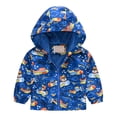 thumbnail image 1 of Toddler Boys Rain Jacket Toddler Kids Baby Boys Girls Fashion Cute Cartoon Dinosaur Rabbit Pattern Windproof Jacket Hooded Coat Toddler Jackets for Girls Toddler Girls Jacket, 1 of 8