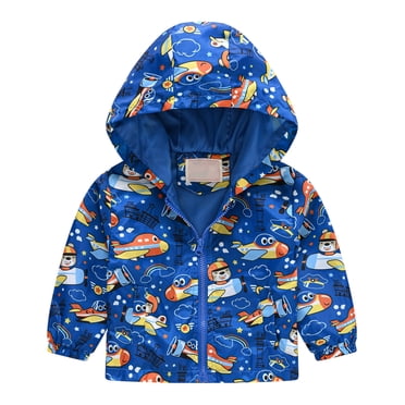 Veste de Pluie pour Tout-Petits Garçons, Tout-Petits Enfants Bébés Garçons Filles, Mode Mignonne, Motif Dessin Animé Dinosaure Lapin, Veste Coupe-Vent, Manteau à Capuche