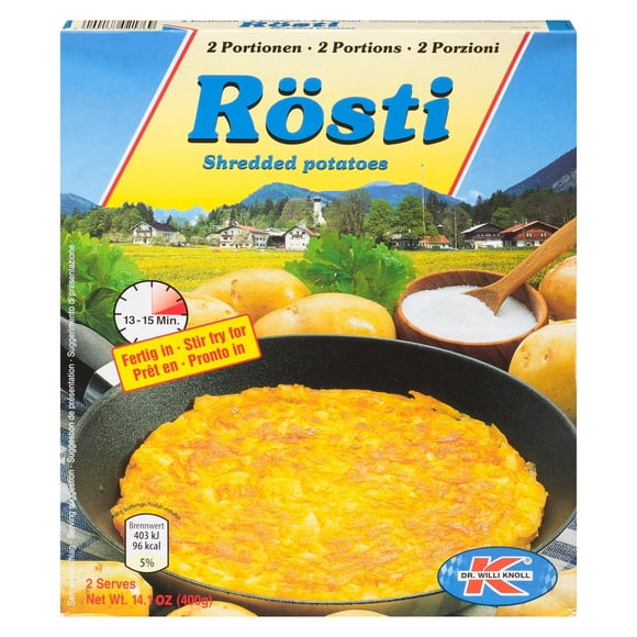Dr. Willi Knoll Rösti Shredded Potatoes, Bag 400 g