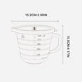 thumbnail image 3 of EGNMCR Tasse à Mesurer Moderne Transparente pour Pâtisserie Tasse de Cuisson en Verre Compatible Micro-Ondes avec Poignée Bol de Cuisson pour Cuisine Familiale Tasse à Mesurer pour Pâtisserie, 3 of 9