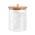 thumbnail image 4 of Cotton Swab Storage Box Round Clear Container for Cotton Pads Makeup Sponges, 4 of 6