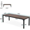 thumbnail image 3 of Tribesigns 78.7 Inches Extra Long Computer Desk 2 Person Desk, Double Long Desk for Home Office, 3 of 5