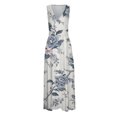 thumbnail image 4 of TJAZFJPA Robes pour Femmes Mode pour Femmes Printemps et Été Imprimé Sans Manches Col en V Fermeture Éclair Latérale Style Robe (5) Robe de Soirée Robe avec Poches, 4 of 7