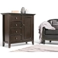 thumbnail image 2 of Simpli Home Amherst Armoire de Rangement Moyenne en Bois Massif, Brun Hickory, 2 of 5