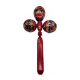 thumbnail image 1 of HILABEE Maraca Professional Triple Head Wood with Clear Sound Hand Percussion Rattle Red, 1 of 9