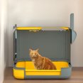 thumbnail image 3 of Enclosed Cat Litter Box, 17.5in Large Covered Kitty Litter Box with Lid, Scoop, Drawer Design Easy to Clean, Big Top Entry Deep Tray, Anti Splashing Removable High Sided Enclosure, 3 of 7