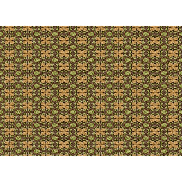 Ahgly Tapis Rectangulaire Lavable en Machine Intérieur Transitionnel Marron, 6 Pieds x 9 Pieds